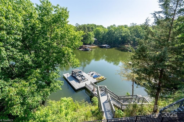 126 Strand Dr, New London, NC 28127 - dock with a water view