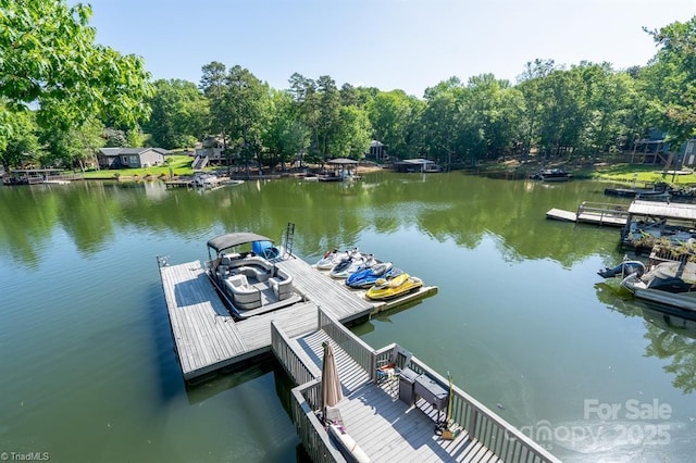 126 Strand Dr, New London, NC 28127 - dock area featuring a water view