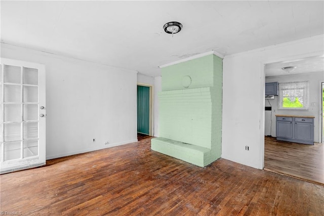 1198 Red Bank Rd, Germanton, NC 27019 - empty room featuring hardwood / wood-style floors and crown molding