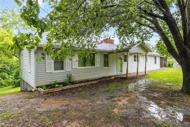 1198 Red Bank Rd, Germanton, NC 27019 - ranch-style house with a chimney