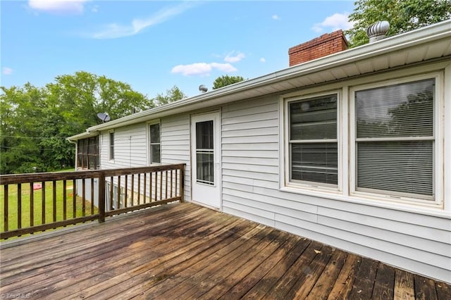 1198 Red Bank Rd, Germanton, NC 27019 - view of wooden terrace