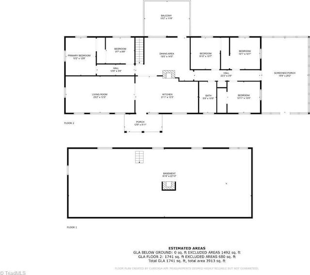 1198 Red Bank Rd, Germanton, NC 27019 - home floor plan