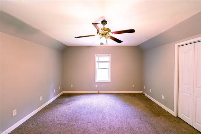 5750 Gayray St, Clemmons, NC 27012 - unfurnished room with lofted ceiling, ceiling fan, and carpet