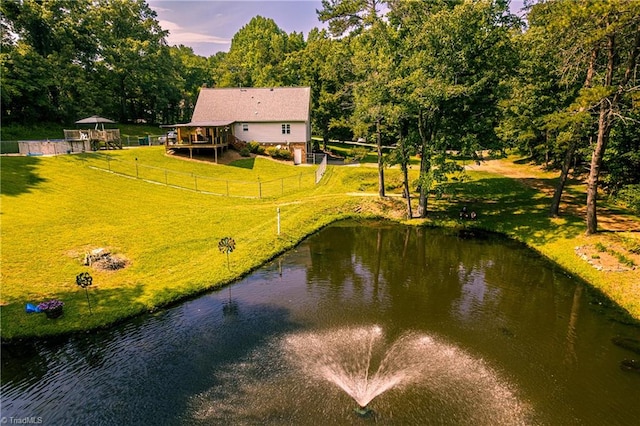 5750 Gayray St, Clemmons, NC 27012 - view from above of property featuring a large body of water