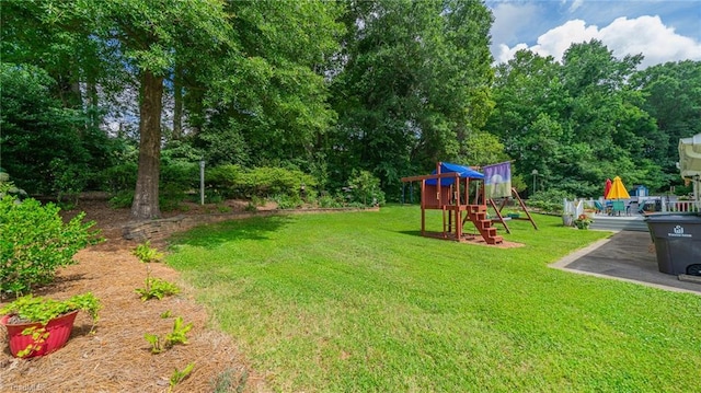 2205 Sedgemont Dr, Winston-Salem, NC 27103 - view of grassy yard with a playground