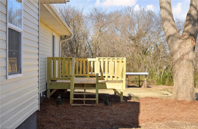 view of wooden terrace