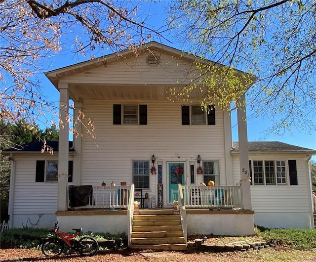 view of front facade with a porch