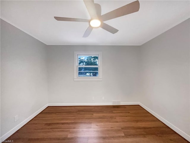 5622 Ruth Ave, Winston-Salem, NC 27105 - unfurnished room featuring hardwood / wood-style flooring and ceiling fan
