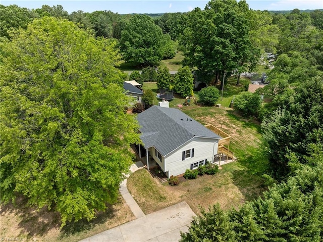131 Springdale Dr, Stoneville, NC 27048 - drone / aerial view with a wooded view