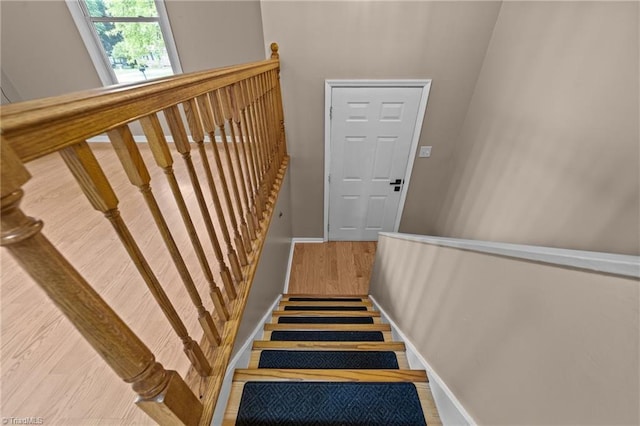 131 Springdale Dr, Stoneville, NC 27048 - stairs with wood finished floors