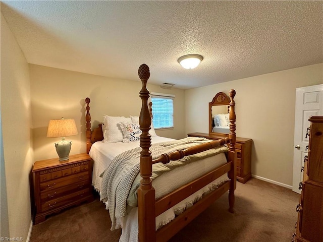 3501 River Ridge Rd, Pfafftown, NC 27040 - carpeted bedroom featuring a textured ceiling and baseboards