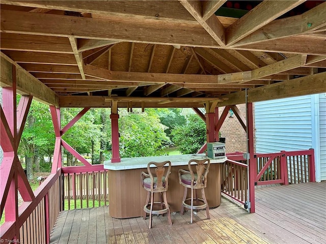 3501 River Ridge Rd, Pfafftown, NC 27040 - view of wooden terrace