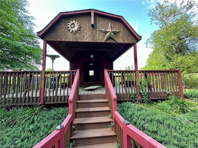 3501 River Ridge Rd, Pfafftown, NC 27040 - view of front of home featuring a deck
