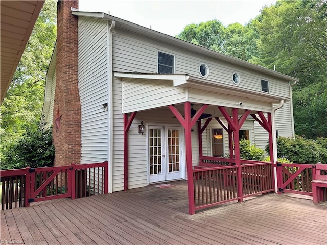 3501 River Ridge Rd, Pfafftown, NC 27040 - deck with french doors