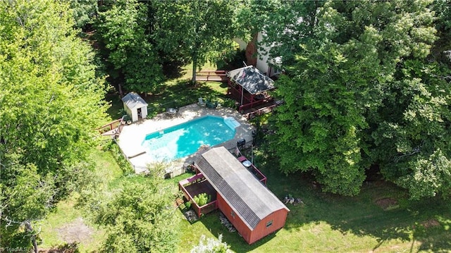 3501 River Ridge Rd, Pfafftown, NC 27040 - drone / aerial view of a pool area