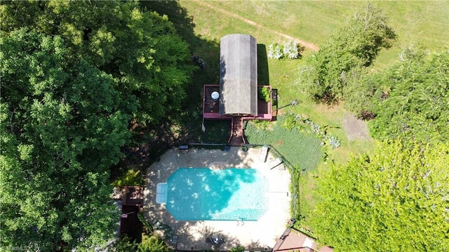 3501 River Ridge Rd, Pfafftown, NC 27040 - drone / aerial view of a pool