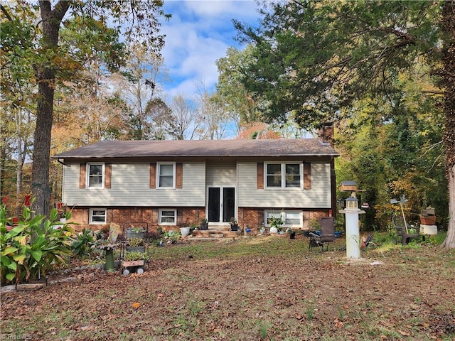 view of split foyer home