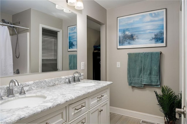 bathroom featuring vanity