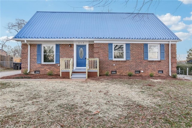 view of bungalow-style home