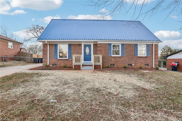 bungalow-style house featuring central AC