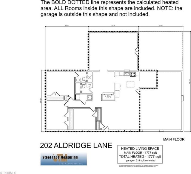 202 Aldridge Ln, Archdale, NC 27263 - property floor plan