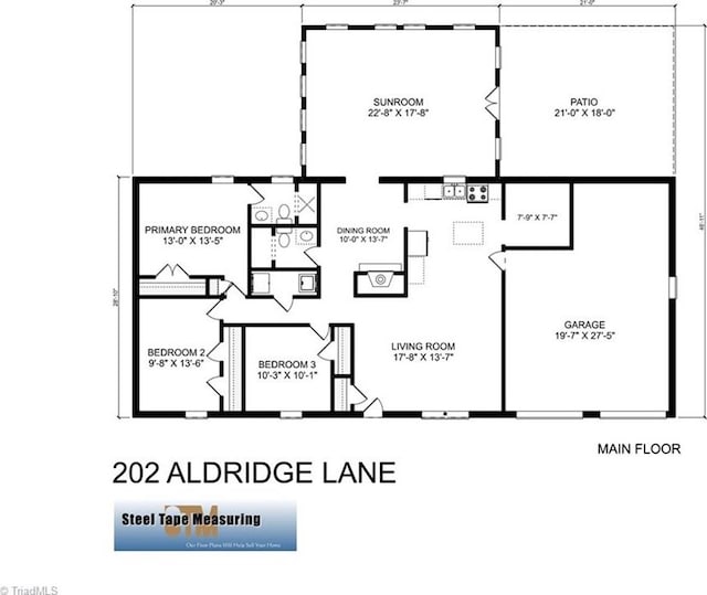 202 Aldridge Ln, Archdale, NC 27263 - home floor plan