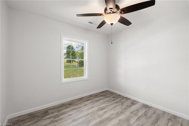 202 Aldridge Ln, Archdale, NC 27263 - spare room with light wood-type flooring, baseboards, and a ceiling fan