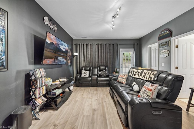 cinema with wood finished floors