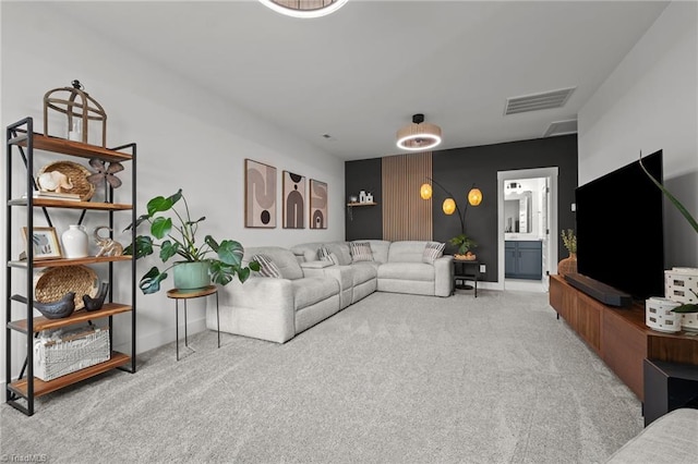 5120 Whaitley Ln, Greensboro, NC 27407 - carpeted living area with baseboards