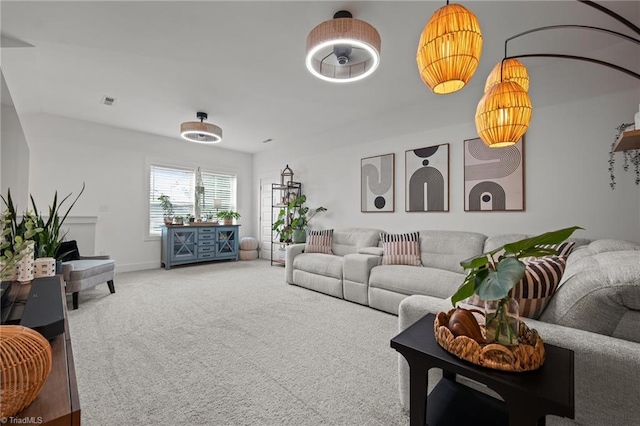5120 Whaitley Ln, Greensboro, NC 27407 - living area featuring carpet and baseboards