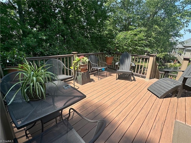 5244 Old Plantation Cir, Winston-Salem, NC 27104 - deck featuring outdoor dining space