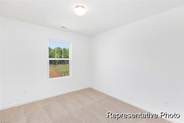 view of carpeted empty room