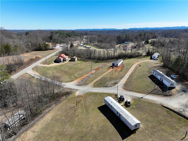 bird's eye view featuring a rural view