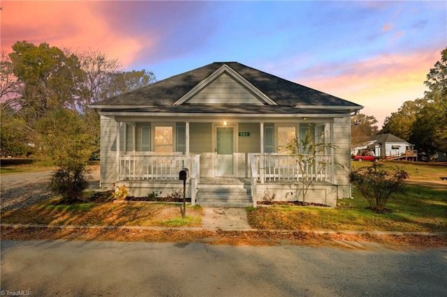 bungalow-style home featuring a porch