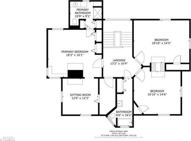 521 Patrick St, Eden, NC 27288 - home floor plan