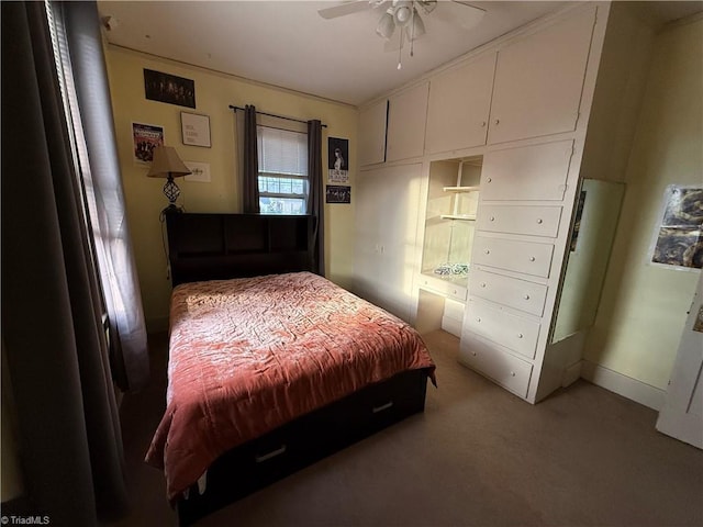 bedroom featuring carpet flooring