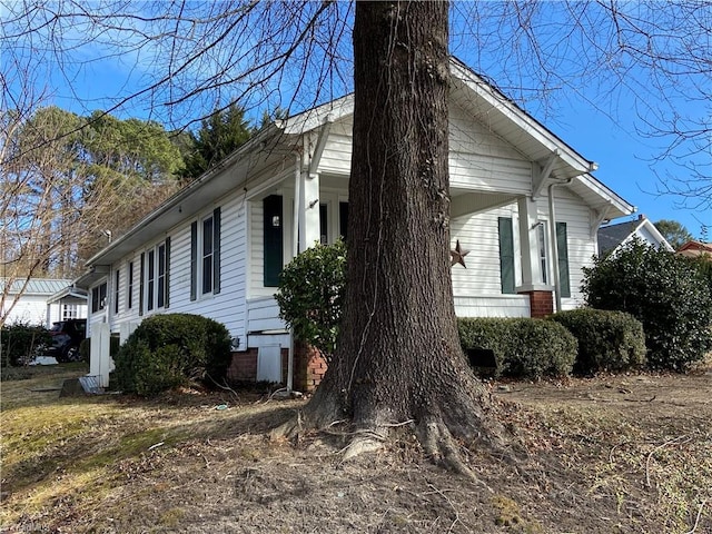 view of home's exterior