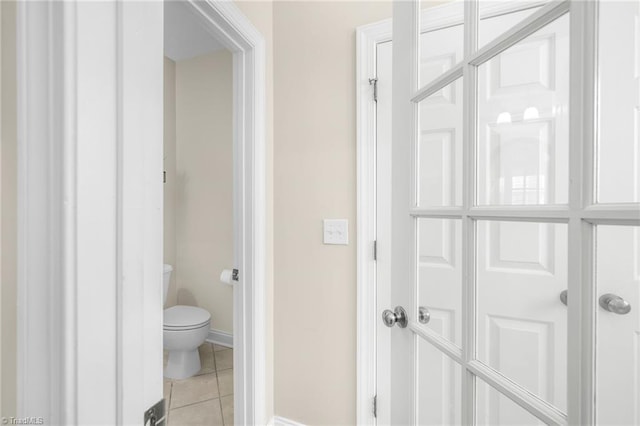 7255 Orchard Path Dr, Clemmons, NC 27012 - bathroom with tile patterned floors, toilet, and baseboards