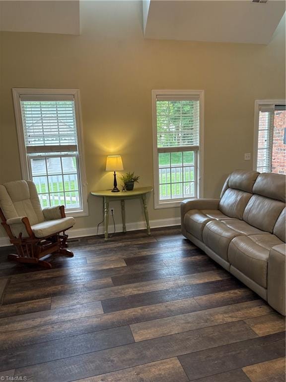 7255 Orchard Path Dr, Clemmons, NC 27012 - living area featuring wood-type flooring, healthy amount of natural light, and baseboards
