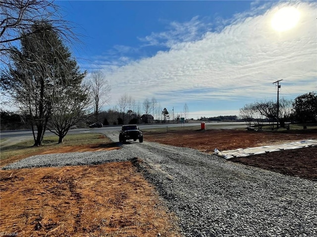 view of road