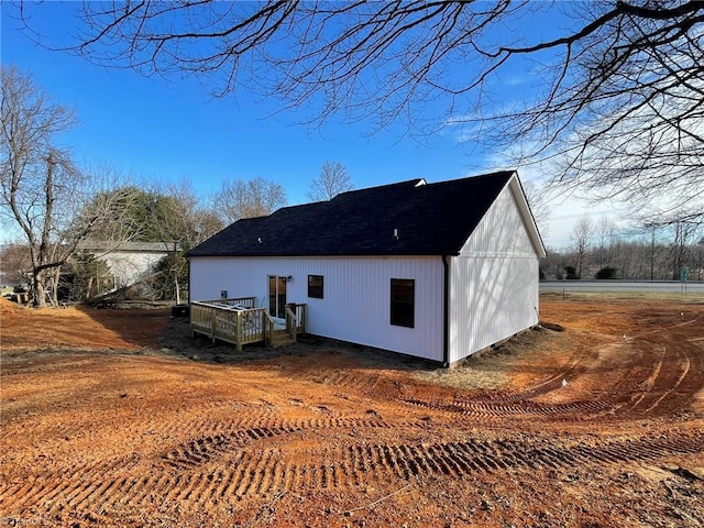 exterior space with a deck