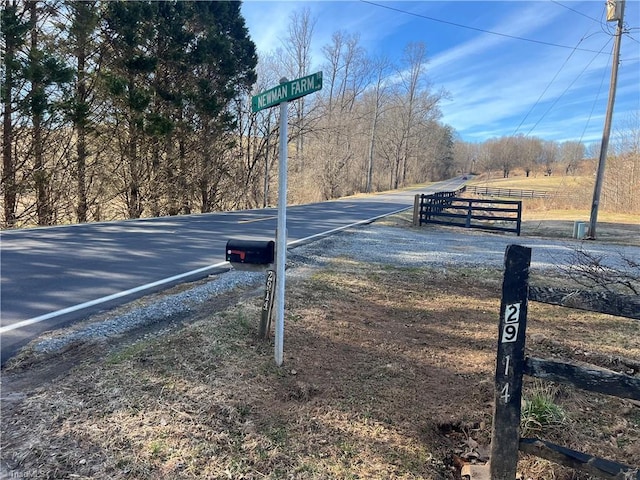 view of road