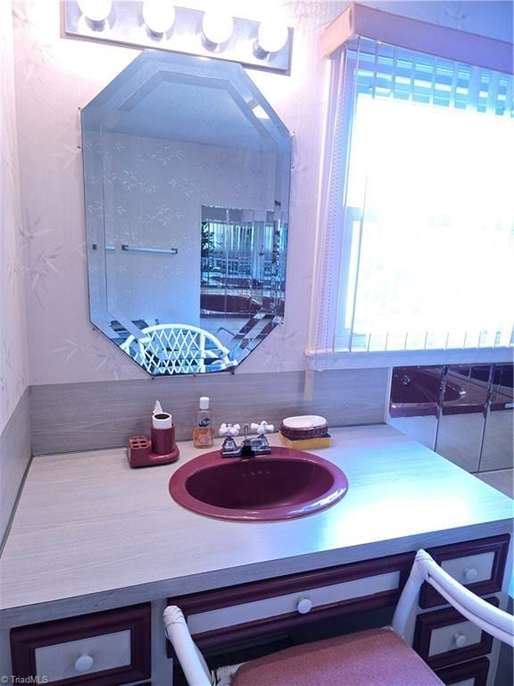 210 Grinton Ave, Wilkesboro, NC 28697 - bathroom featuring vanity
