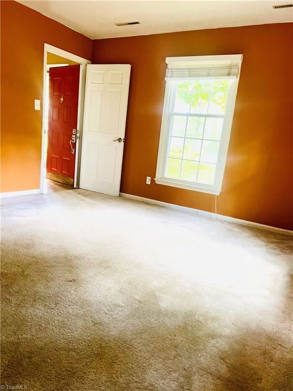 view of carpeted empty room