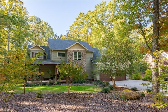 view of craftsman inspired home