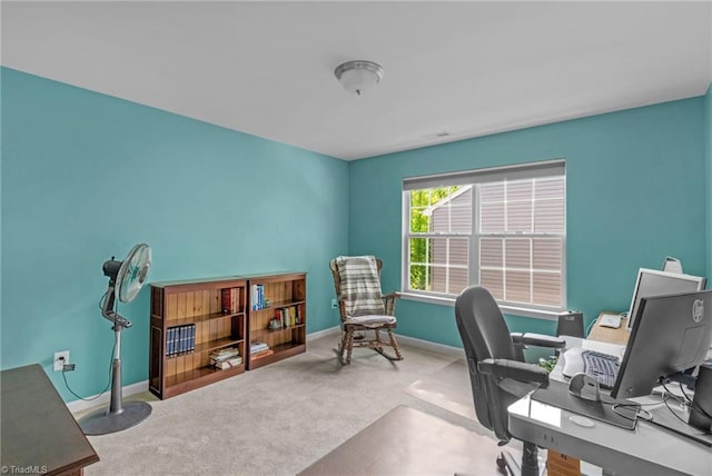 1934 Rubywood St, Greensboro, NC 27405 - office area featuring carpet floors and baseboards