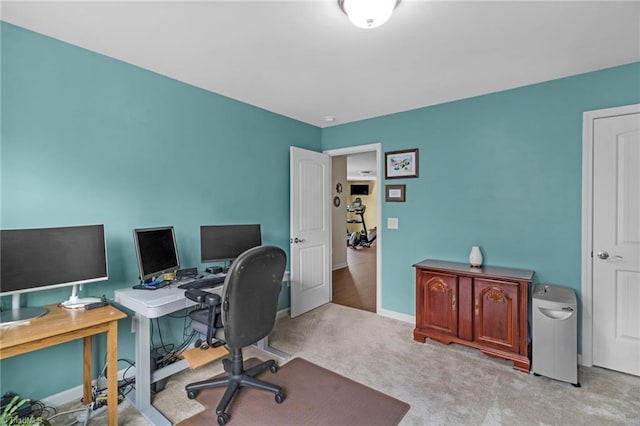 1934 Rubywood St, Greensboro, NC 27405 - home office featuring carpet floors and baseboards