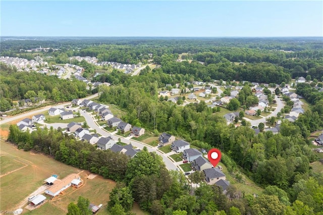 1934 Rubywood St, Greensboro, NC 27405 - drone / aerial view featuring a residential view and a view of trees