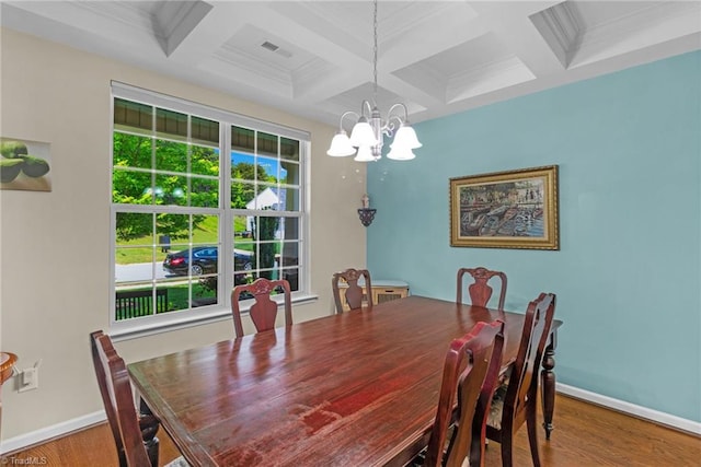 1934 Rubywood St, Greensboro, NC 27405 - dining room featuring baseboards, a notable chandelier, and a healthy amount of sunlight