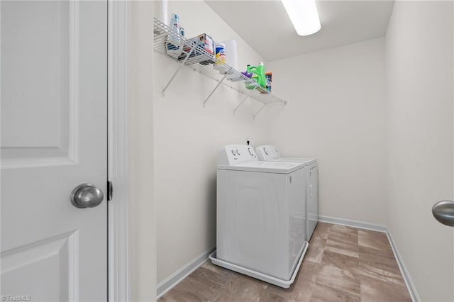 laundry area featuring washer and clothes dryer